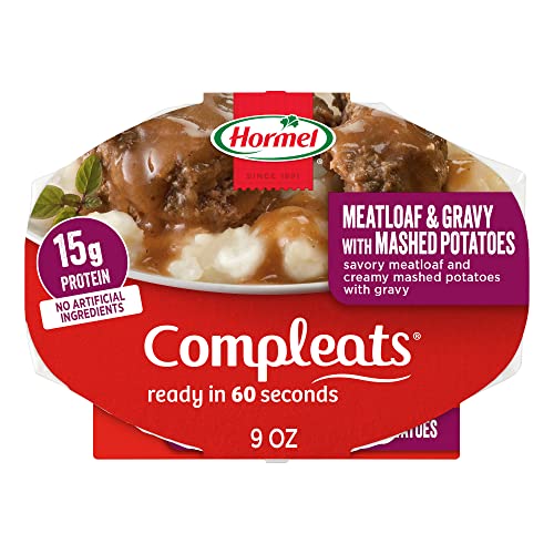 HORMEL COMPLEATS Roast Beef & Mashed Potatoes With Gravy Microwave Tray, 9 Ounce (Pack of 6)