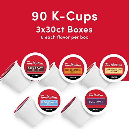 Tim Hortons Original Blend, Medium Roast Coffee, Single-Serve K-Cup Pods Compatible with Keurig Brewers, 72ct K-Cups, 12 Count (Pack of 6)