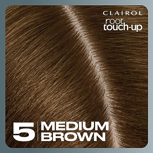 Clairol Root Touch-Up by Nice'n Easy Permanent Hair Dye, 4 Dark Brown Hair Color, Pack of 2