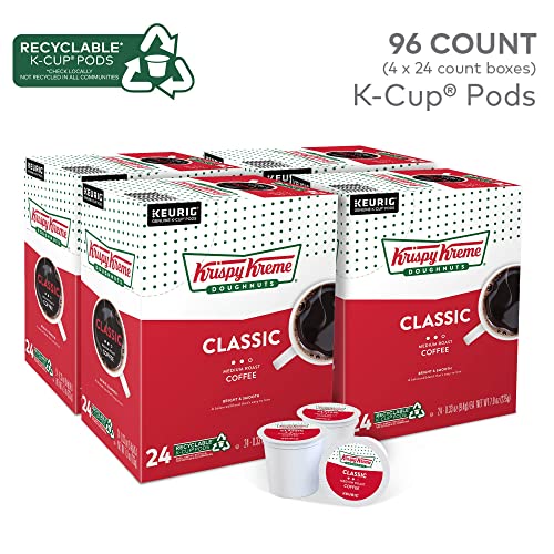 Krispy Kreme Classic, Single-Serve Keurig K-Cup Pods, Medium Roast Coffee Pods, 32 Count