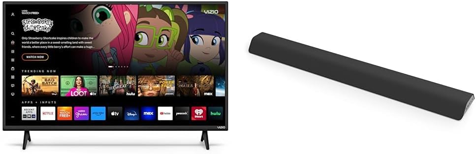 VIZIO 32 inch D-Series HD 720p Smart TV with Apple AirPlay and Chromecast Built-in, Alexa Compatibility, D32h-J, 2022 Model