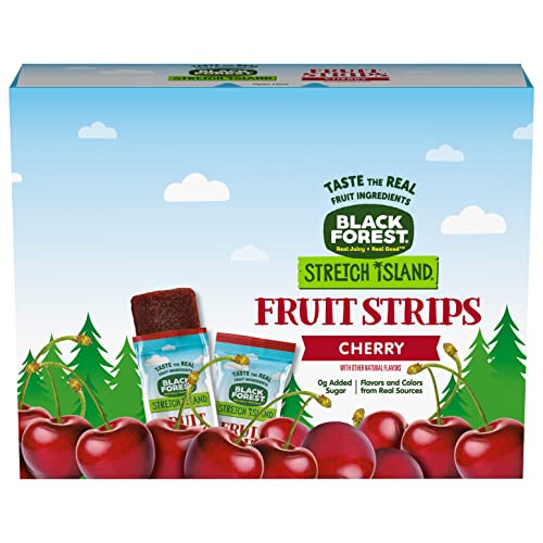 Stretch Island Black Forest Fruit Strips, Variety Pack, Cherry, Apple, Raspberry, Grape, Strawberry, Apricot, 0.5ounce Strips (Pack of 48)