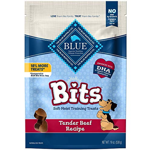 Blue Buffalo BLUE Bits Natural Soft-Moist Training Dog Treats, Salmon Recipe 4-oz bag