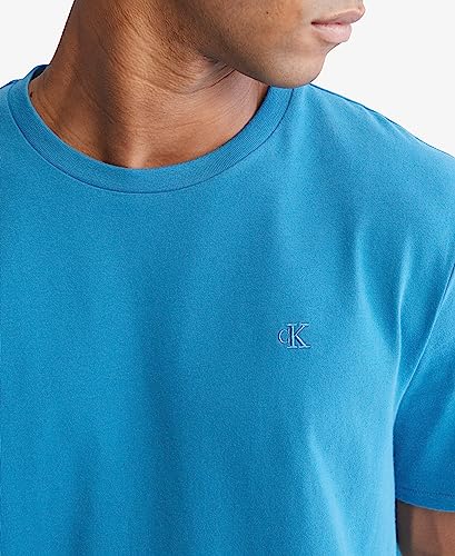 Calvin Klein Men's Smooth Cotton Solid Crewneck T-Shirt