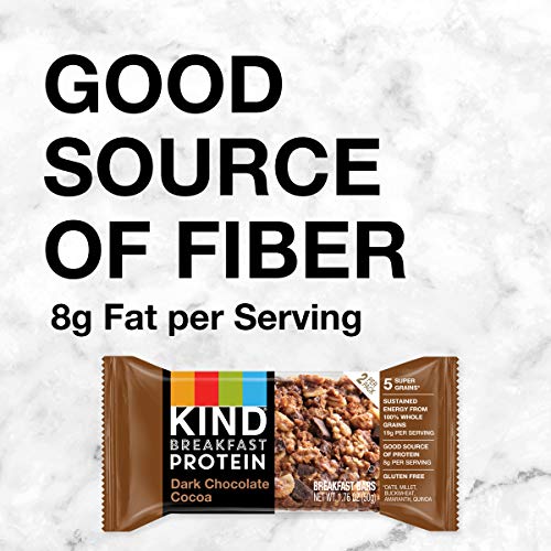 KIND Breakfast, Healthy Snack Bar, Almond Butter, Gluten Free Breakfast Bars, 8g Protein, 1.76 OZ Packs (6 Count)