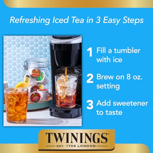 Twinings English Breakfast Tea K-Cup Pods for Keurig, Caffeinated, Smooth, Flavourful, Robust Black Tea, 24 Count (Pack of 1), Enjoy Hot or Iced