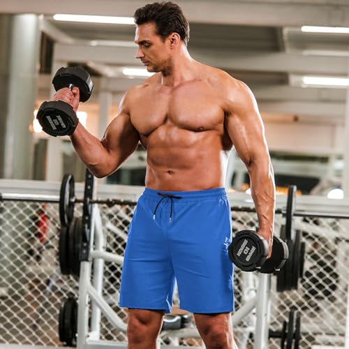 COOFANDY Men's 2 Pack Gym Workout Shorts Quick Dry Bodybuilding Weightlifting Pants Training Running Jogger with Pockets