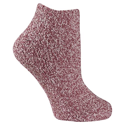 Dr. Scholl’s Women’s Fuzzy Spa Socks - Cozy Low Cut 2 & 3 Pairs - Lavender & Vitamin E Infused