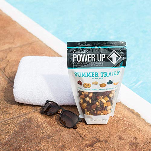 Power Up Premium Trail Mix - Mega Omega Trail Mix 14oz, Gluten Free, Vegan, Non-GMO