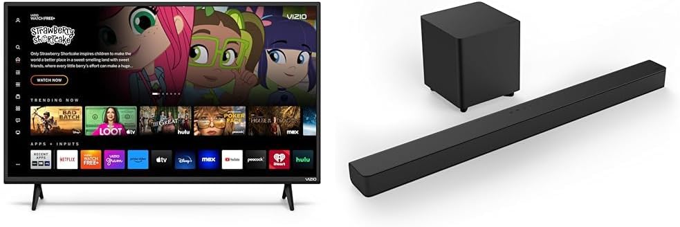 VIZIO 32 inch D-Series HD 720p Smart TV with Apple AirPlay and Chromecast Built-in, Alexa Compatibility, D32h-J, 2022 Model