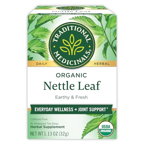 Traditional Medicinals Tea, Organic Lemon Balm, Calms Nerves & Supports Digestion, 16 Tea Bags