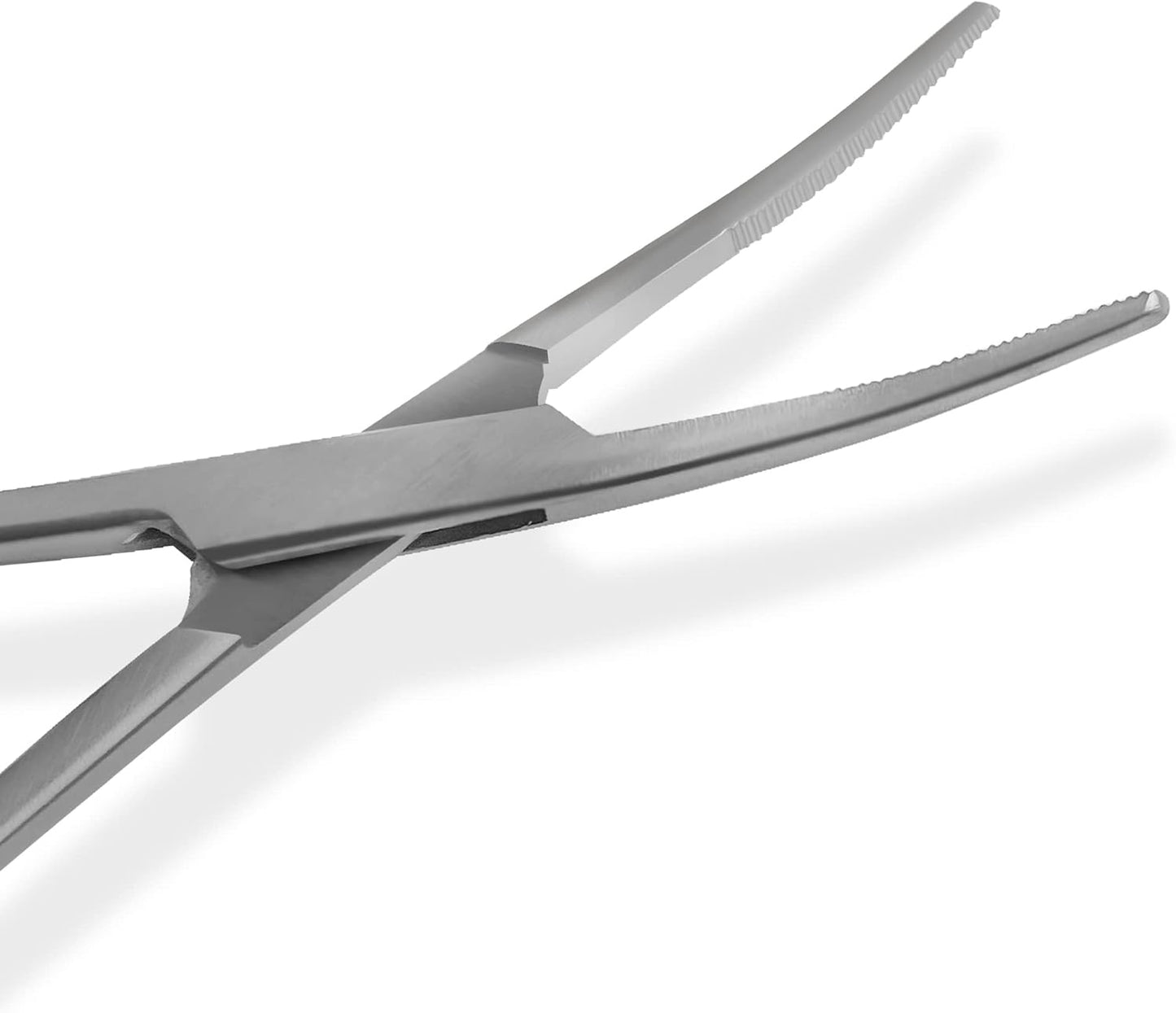 SURGICAL ONLINE Versatile Angling Tools with 2pc 5 Inch Fishing Forceps Set - Stainless Steel, Curved & Straight Hemostats, Serrated Jaws, Locking Mechanism, and Lightweight Design