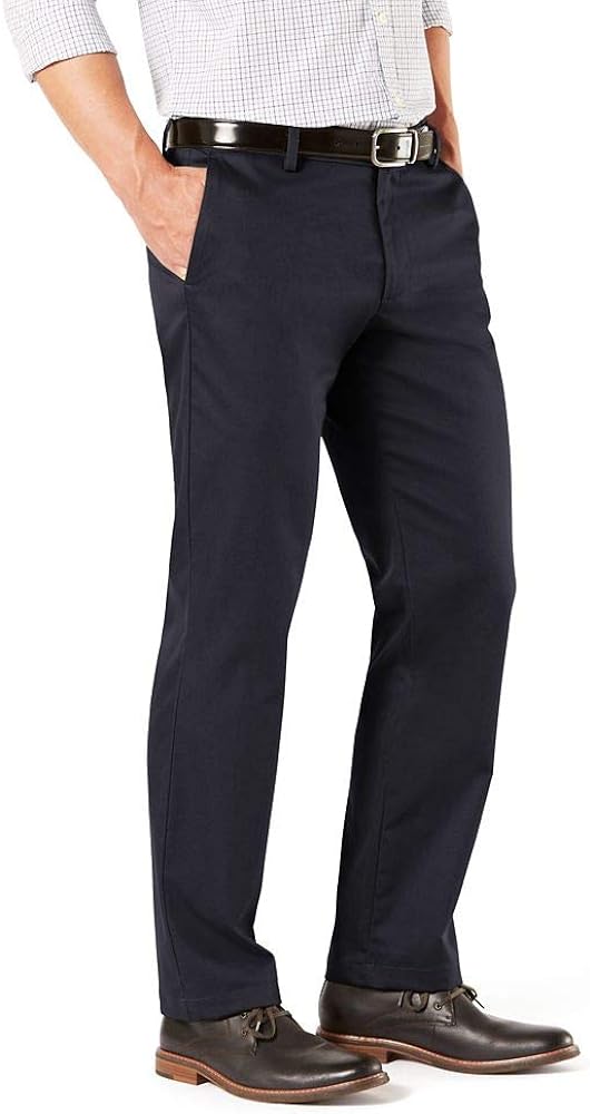 Dockers Men's Straight Fit Signature Lux Cotton Stretch Khaki Pant