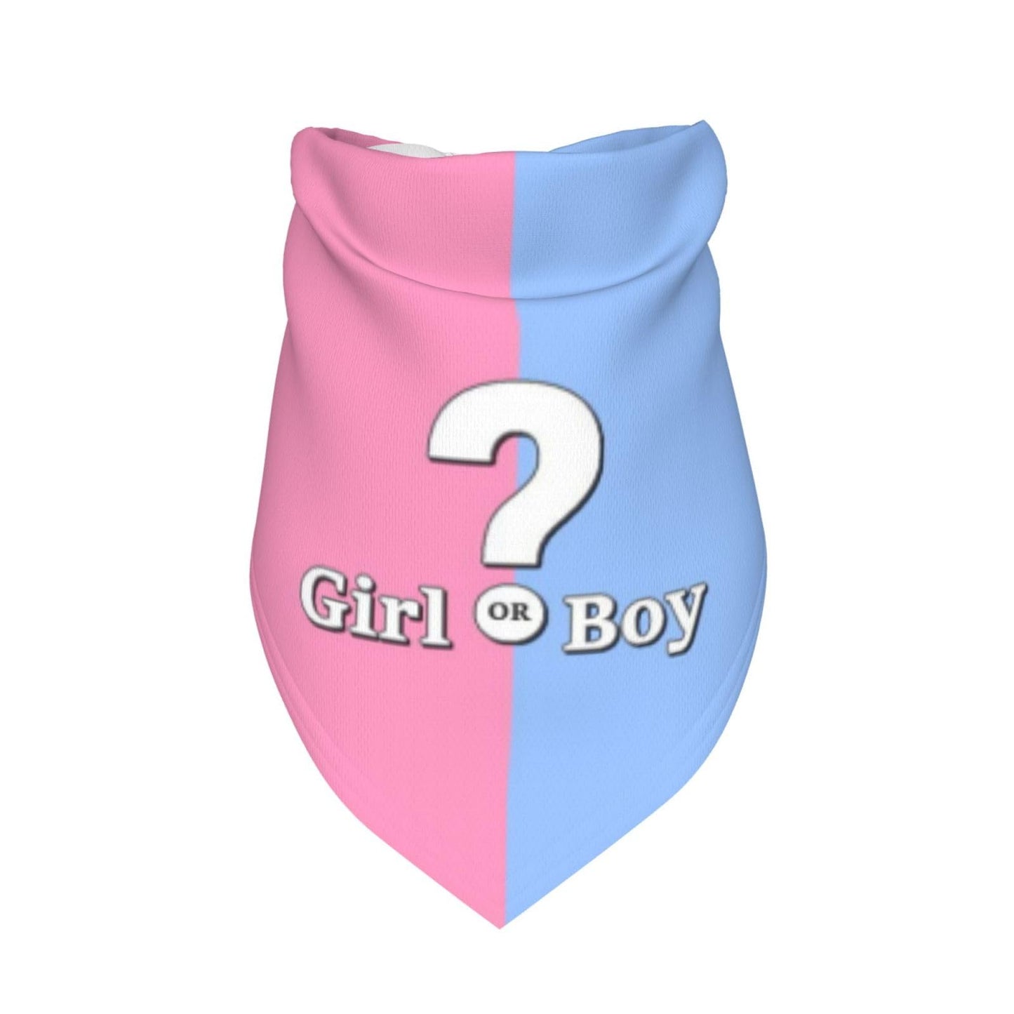 He Or She What Will It Be? Gender Reveal/Baby Announcement Dog Bandana,Pet Neckerchief for Pets Daily Wear Photo Prop Party Supplies (Blue)