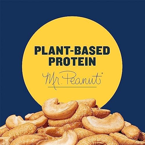 PLANTERS Deluxe Lightly Salted Whole Cashews, Party Snacks, Plant-Based Protein, Quick Snack for Adults, After School Snack, Roasted Cashew, Flavored with Sea Salt, Kosher, 1lb 2.25oz Canister