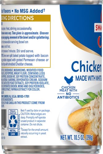 Swanson Canned Chicken a la King With White and Dark Chicken Meat, 10.5 OZ Can