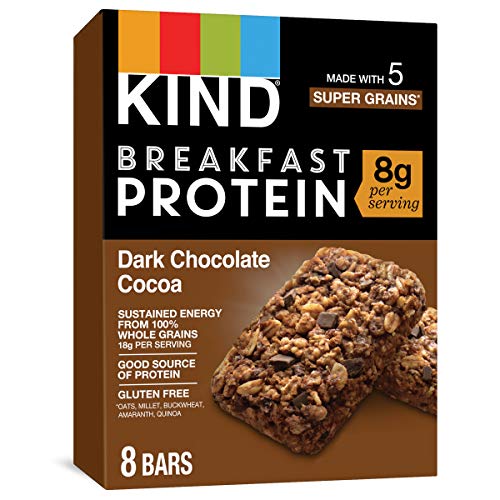 KIND Breakfast, Healthy Snack Bar, Almond Butter, Gluten Free Breakfast Bars, 8g Protein, 1.76 OZ Packs (6 Count)