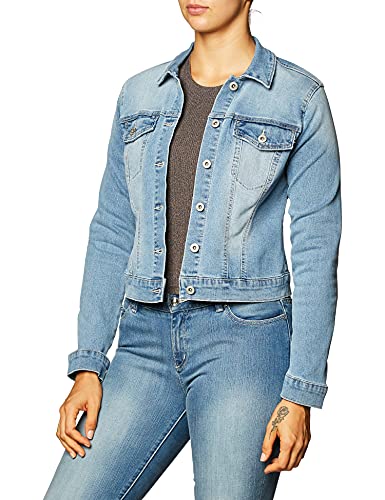 Jessica Simpson Women's Pixie Classic Feminine Fit Crop Jean Jacket