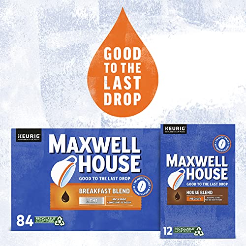 Maxwell House House Blend Medium Roast K-Cup Coffee Pods (84 ct Box)