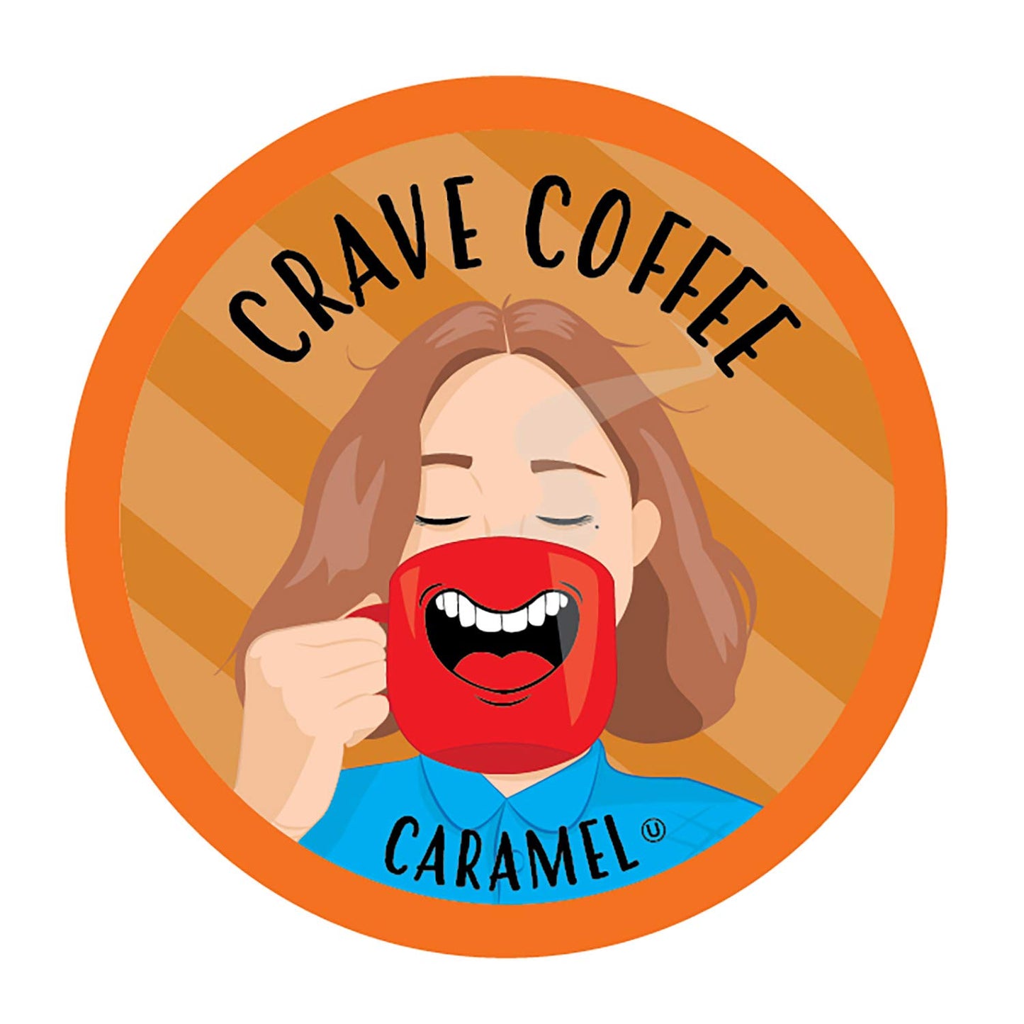 Crave Beverages Flavored Coffee Pods Sampler, Compatible with 2.0 K-Cup Brewers, Assorted Variety Pack, 100 Count