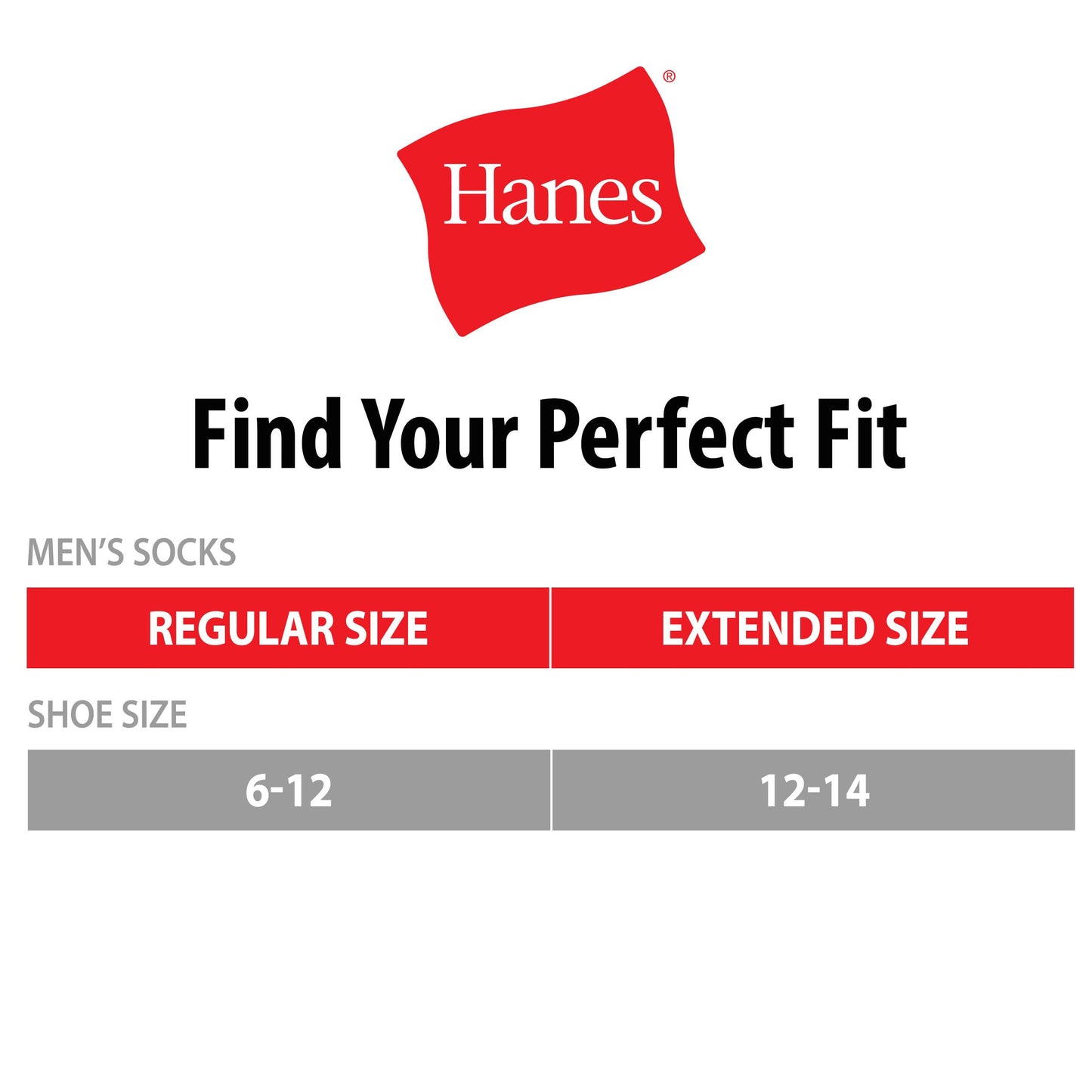 Hanes Men's Double Tough Crew Socks, 12-Pair Pack