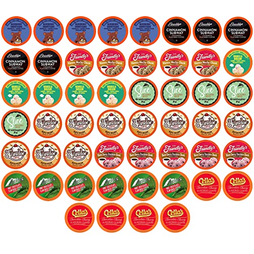 Two Rivers Coffee Flavored Coffee Pods Compatible with Keurig K Cup Brewers, Assorted Variety Pack Flavored Coffee, 40 Count