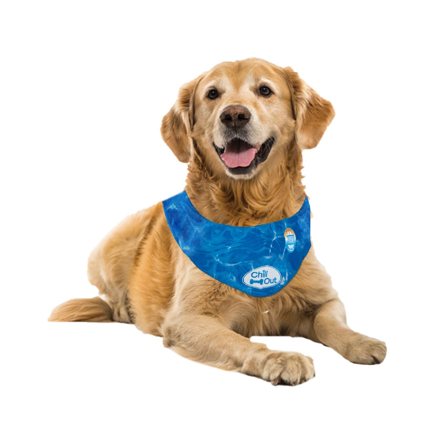 ALL FOR PAWS Chill Out Dog Ice Bandana, Instant Cooling Pet Bandana, Breathable Scarf Dog Cat Ice Collar for Summer