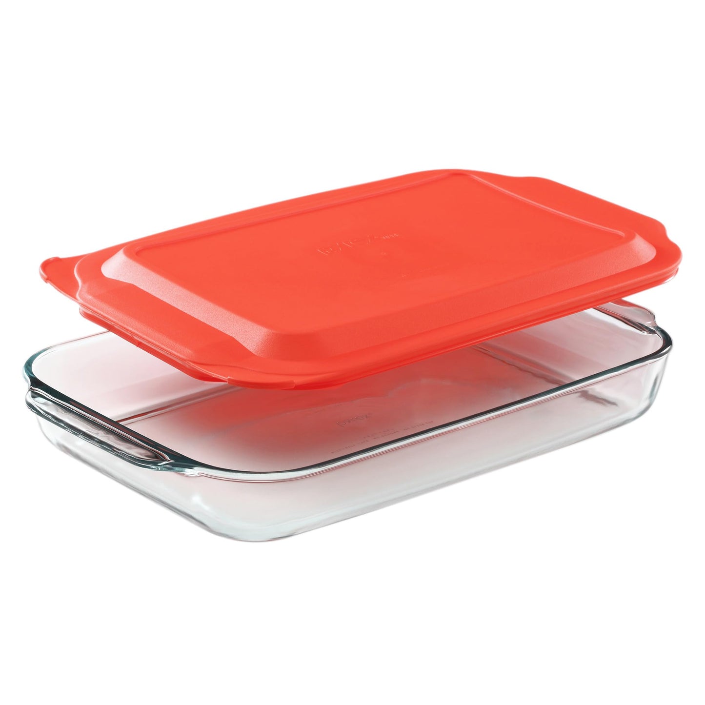 Pyrex 4-Piece Extra Large Glass Baking Dish Set With Lids and Handles, Oven and Freezer Safe