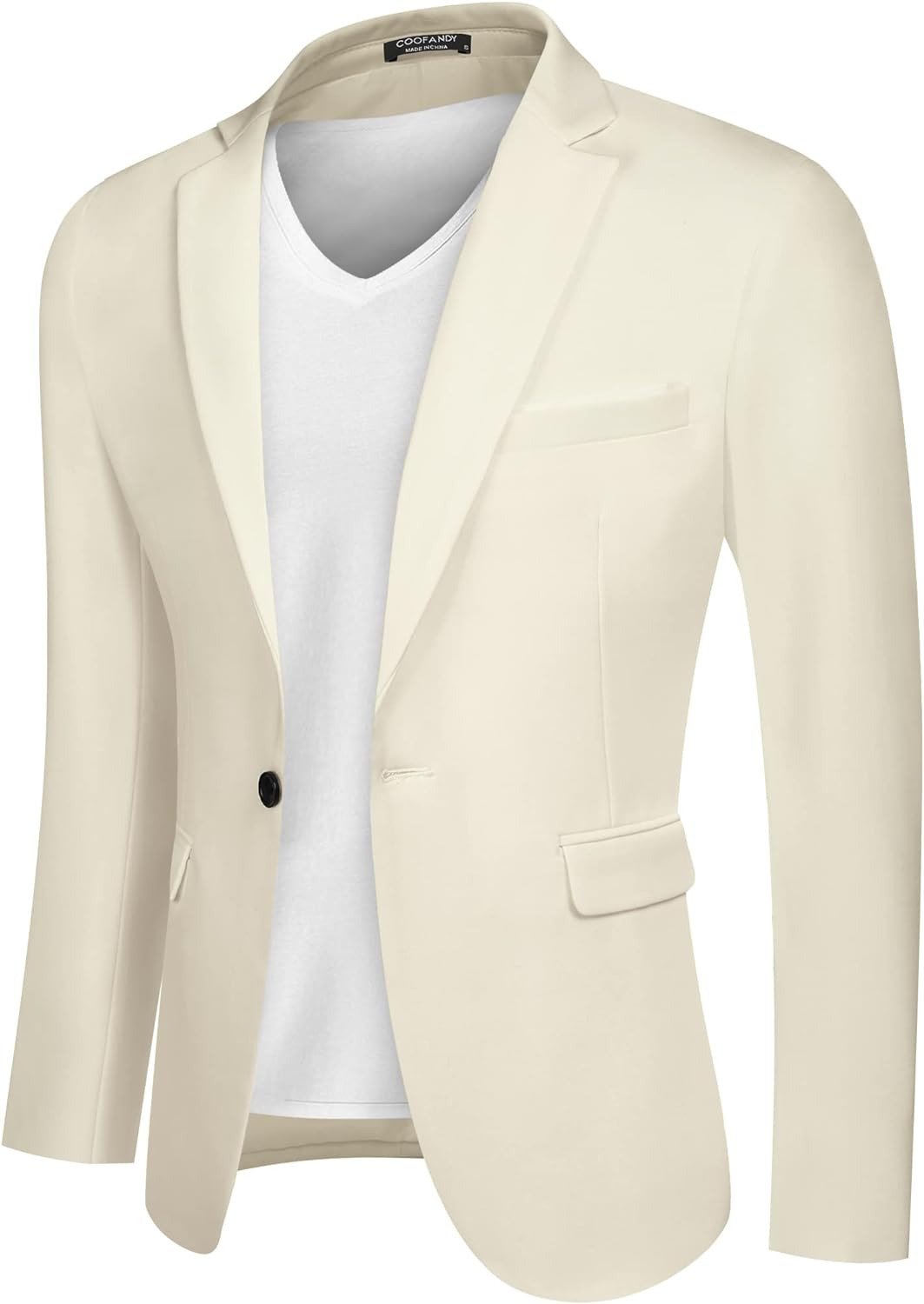 COOFANDY Men's Blazer Casual Sport Coats Slim Fit One Button Suit Jacket Lightweight Sports Jacket