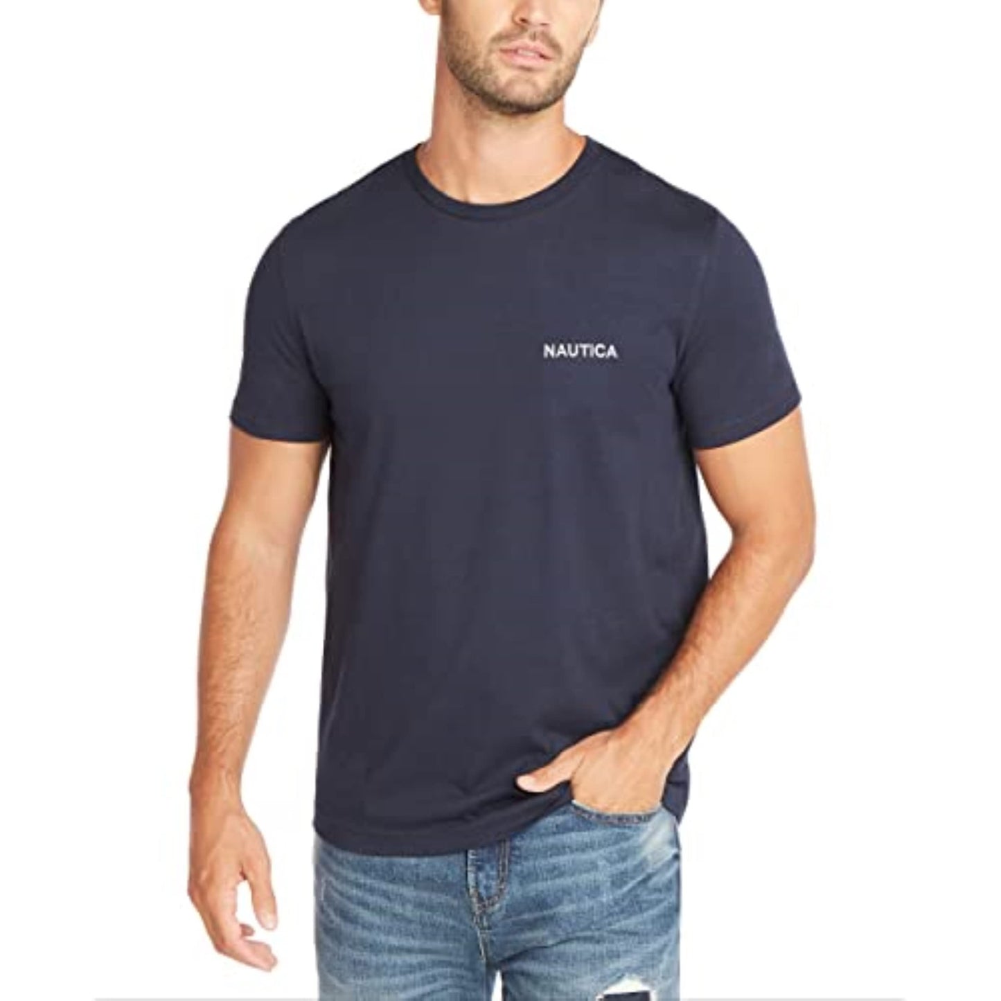 Nautica Men's Short Sleeve Solid Crew Neck T-Shirt