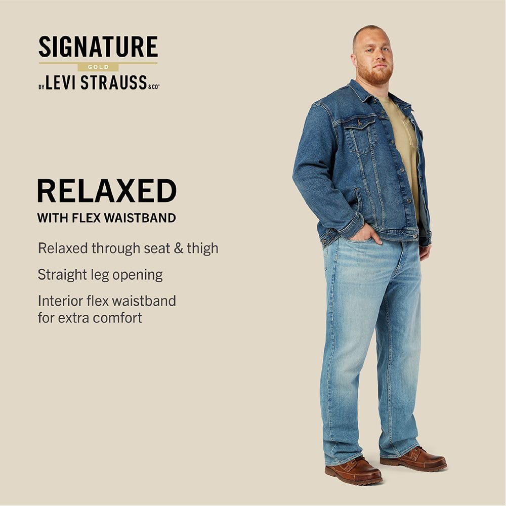 Signature by Levi Strauss & Co. Gold Men's Relaxed Fit Flex Jeans