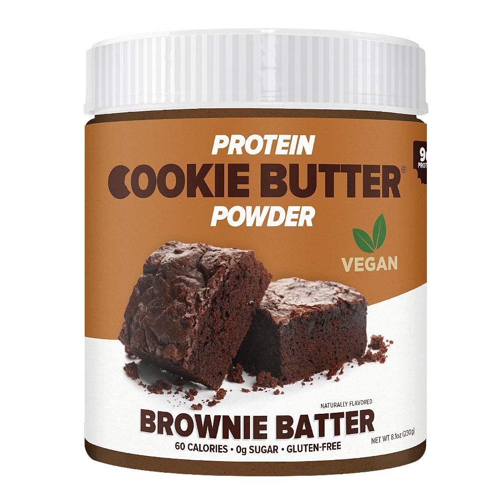 Flexible Dieting Lifestyle Vegan Protein Cookie Butter Powder - Brownie Batter | Dairy-Free, Keto-Friendly, Low Carb, Sugar-Free, Gluten-Free | Easy to Mix, Bake and Spread | 8.1oz