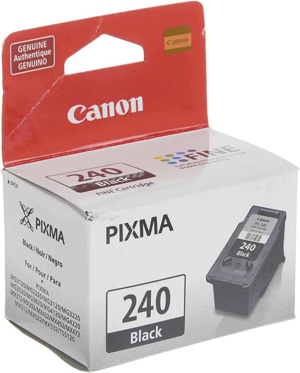 Canon Pixma MG3620 Wireless All-In-One Color Inkjet Printer with Mobile and Tablet Printing, Black