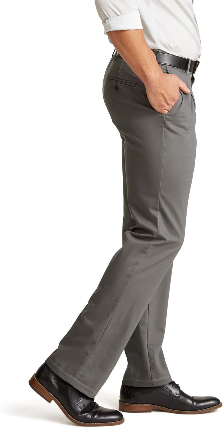 Dockers Men's Straight Fit Signature Lux Cotton Stretch Khaki Pant