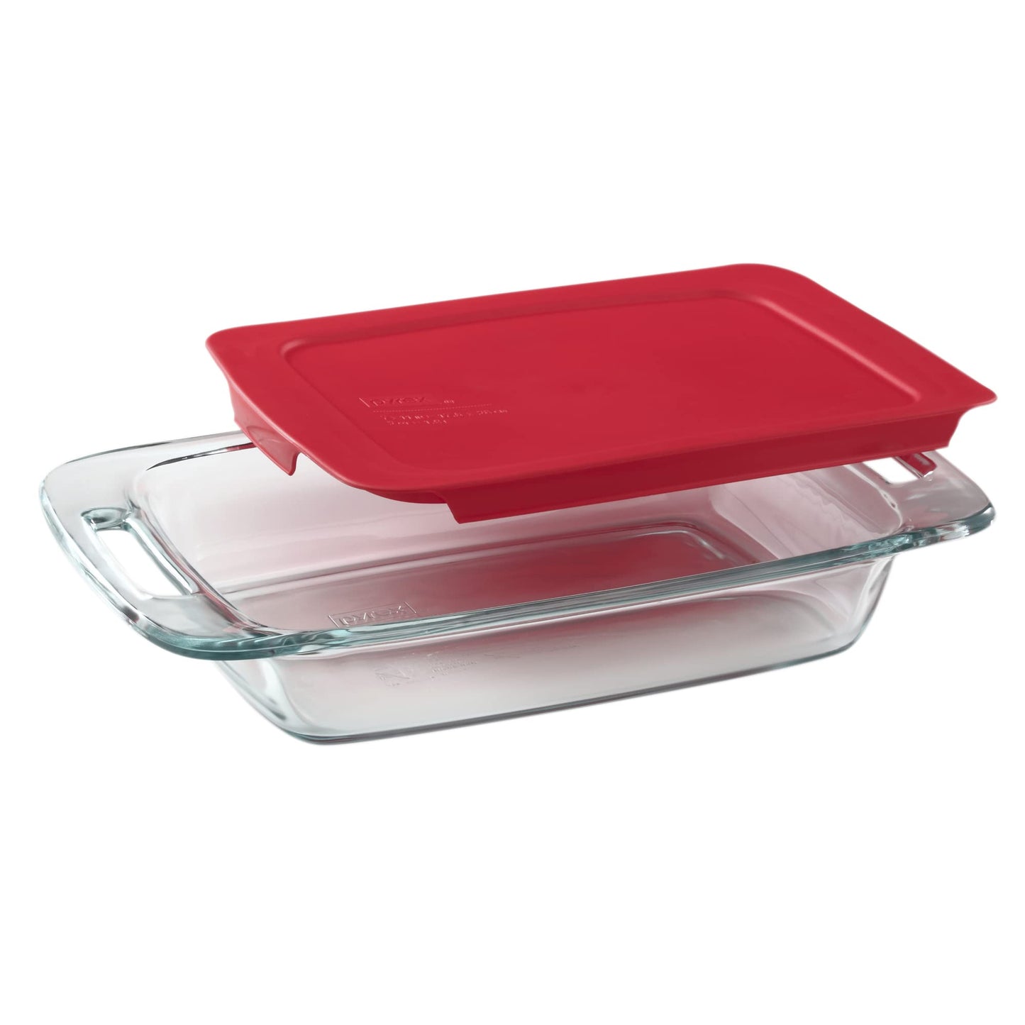 Pyrex 4-Piece Extra Large Glass Baking Dish Set With Lids and Handles, Oven and Freezer Safe