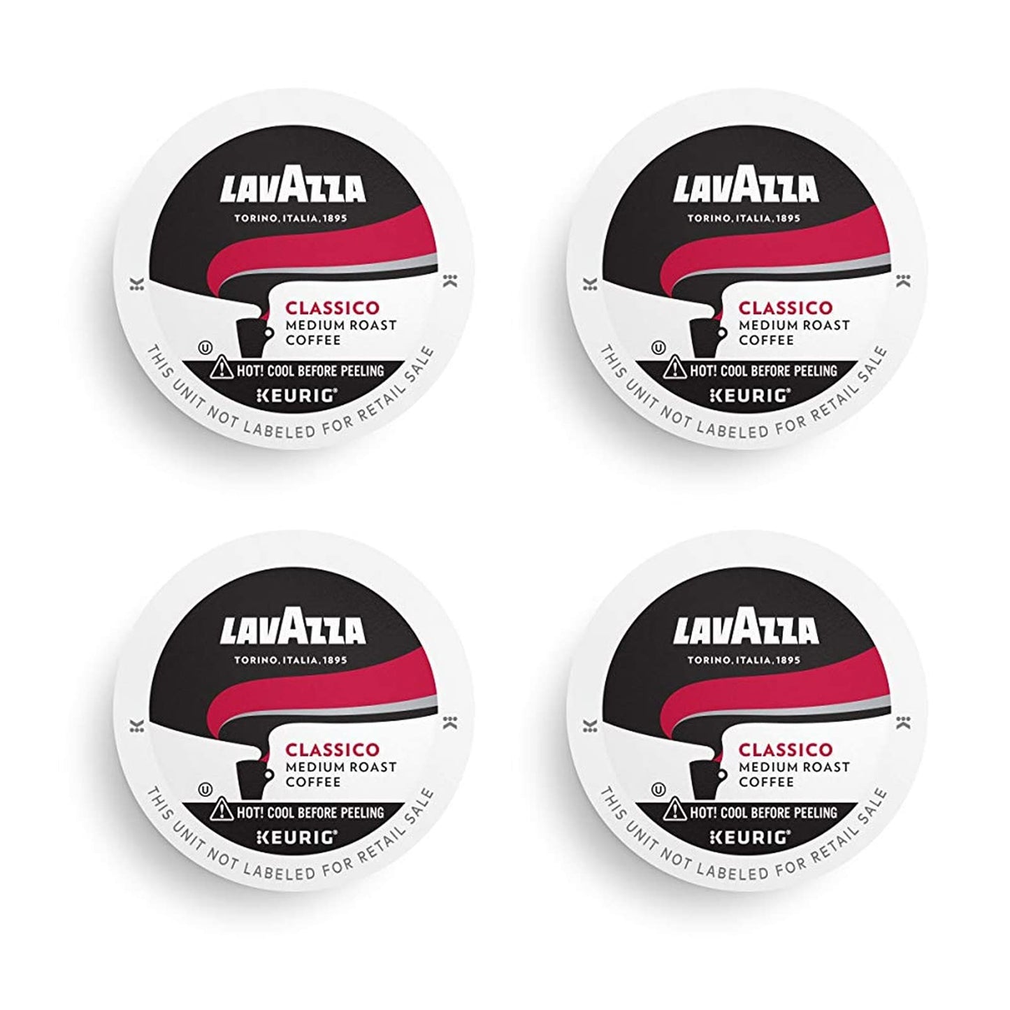 Lavazza Classico Single-Serve Coffee K-Cup® Pods for Keurig® Brewer, Caps Classico, 32 Count, Full-bodied medium roast with rich flavor and notes of dried fruit, Value Pack