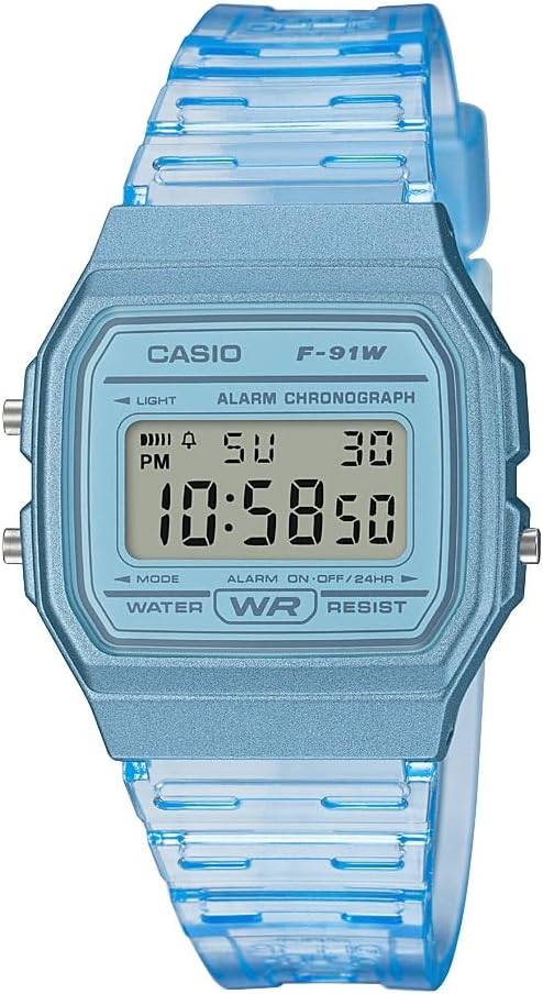 Casio Classic F91W Series Quartz Watch | Water Resistant |1/100 Second Stopwatch | Daily Alarm | Hourly Time Signal |Auto Calendar |SS Caseback |12/24-Hour Format