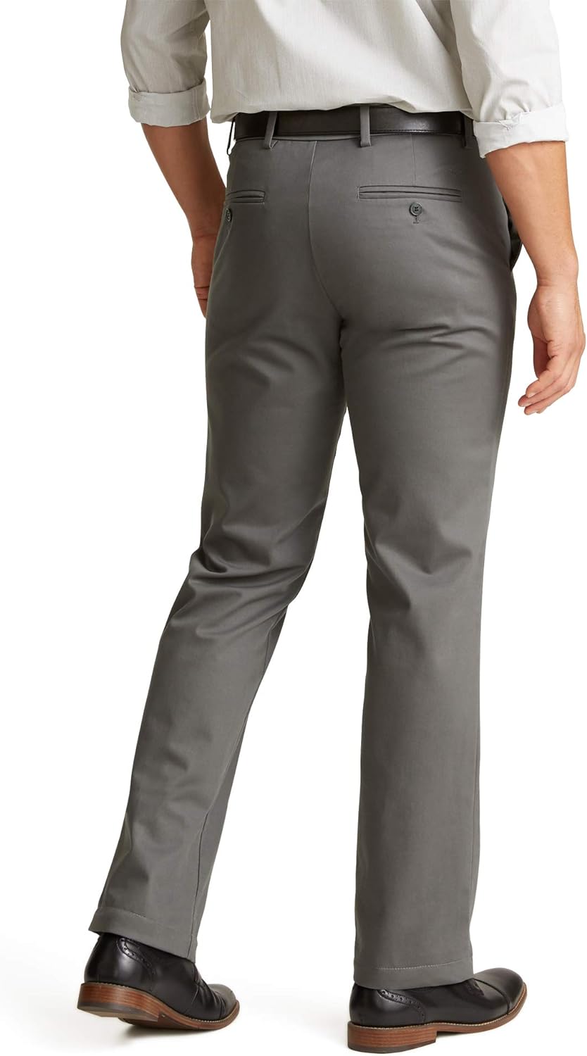 Dockers Men's Straight Fit Signature Lux Cotton Stretch Khaki Pant