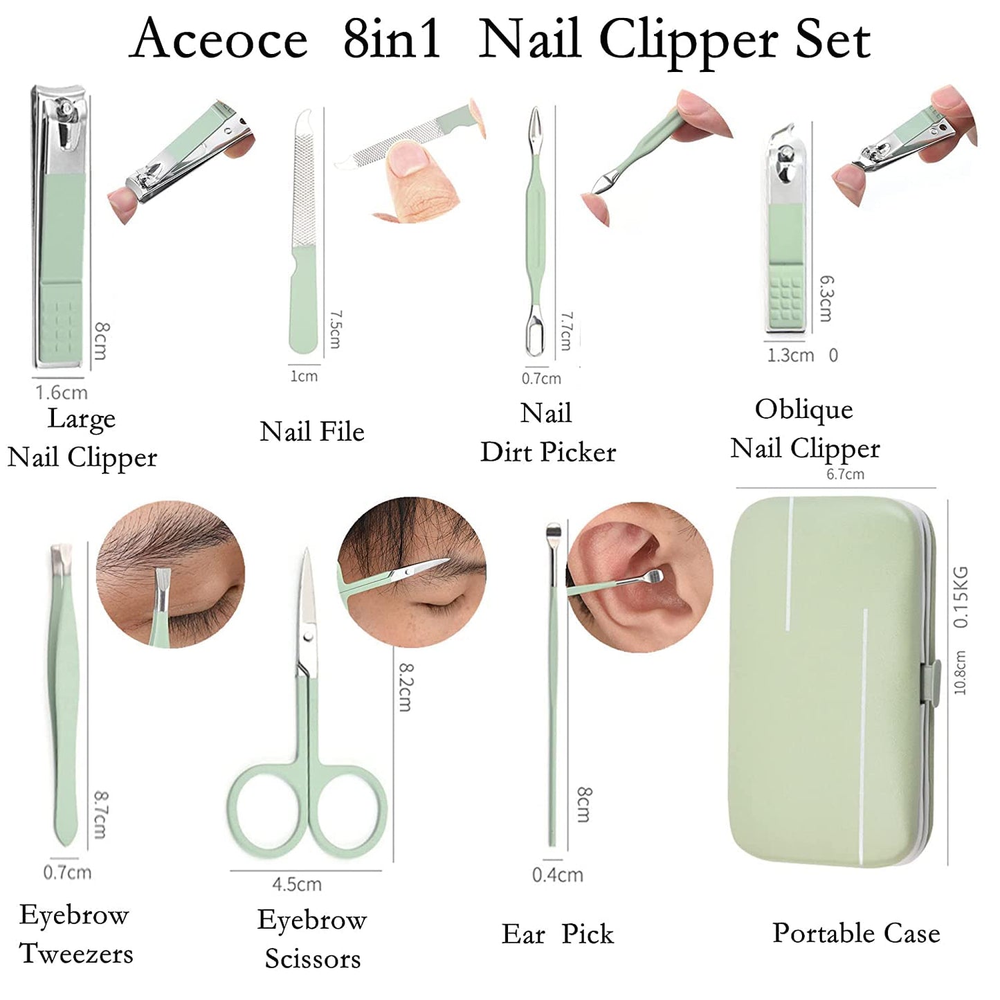 Manicure Set Personal Care Nail Clipper Kit Manicure Professional Pedicure Set Mens Accessories Personal Care Set Grooming Kit Fathers Gift for Men Husband Boyfriend Parent