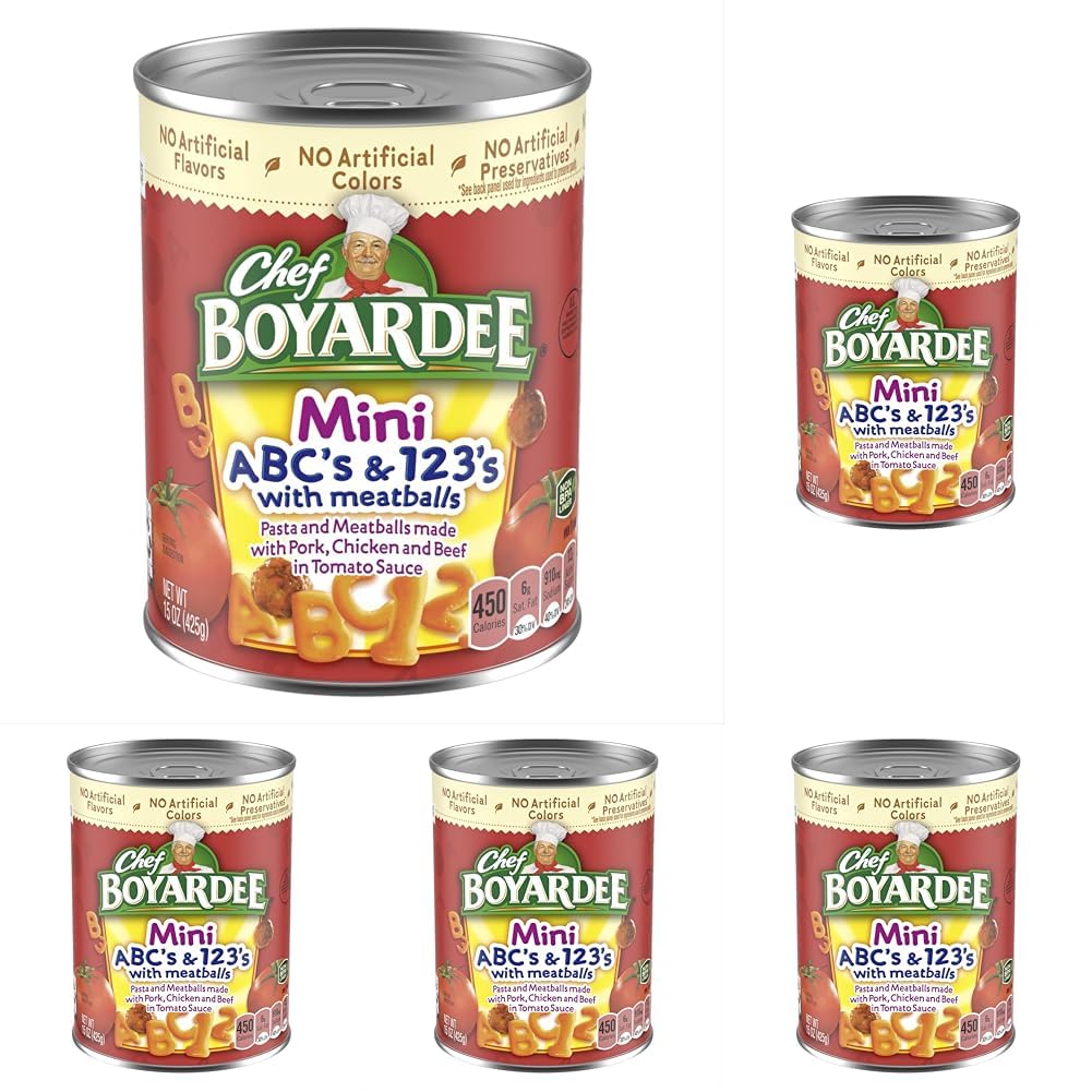 Chef Boyardee Spaghetti and Meatballs, 14.5 Oz Cans, Pack of 4