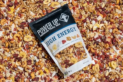 Power Up Premium Trail Mix - Mega Omega Trail Mix 14oz, Gluten Free, Vegan, Non-GMO