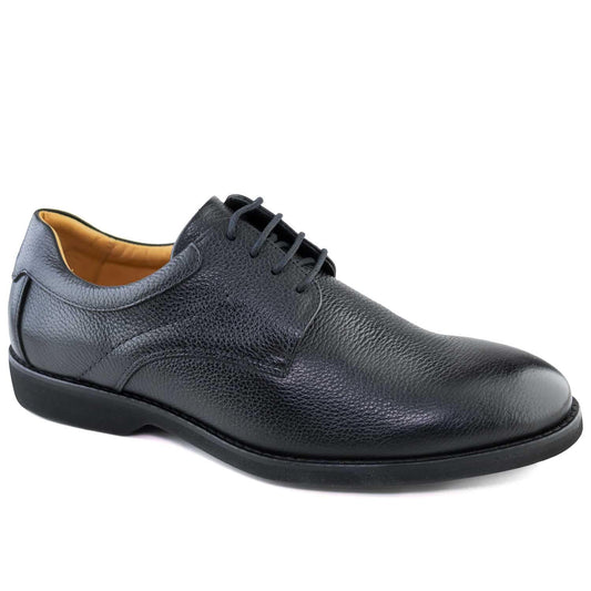 MJNY Mens Casual Comfortable Genuine Leather Modern Formal Oxford Dress Business Derby Lace Up Plain Toe Mens Shoes