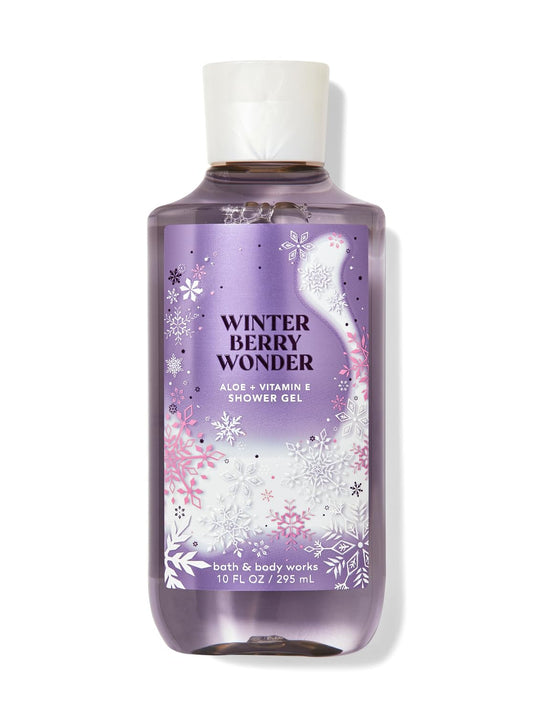 Bath & Body Works Winterberry Wonder Shower Gel Gift Sets For Women 10 Oz (Winterberry Wonder)