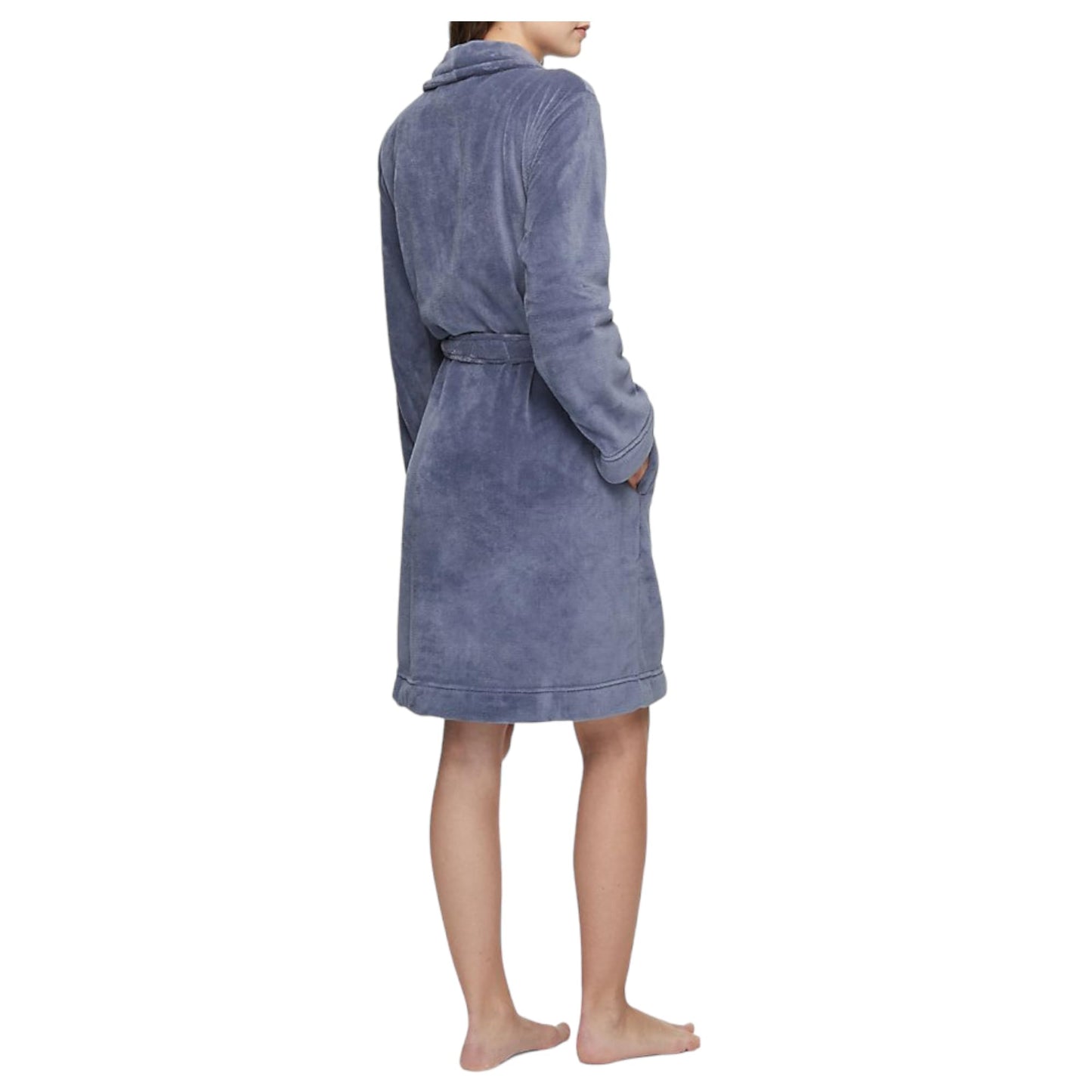 Calvin Klein Women's Logo Belted Fluffy Soft Robe