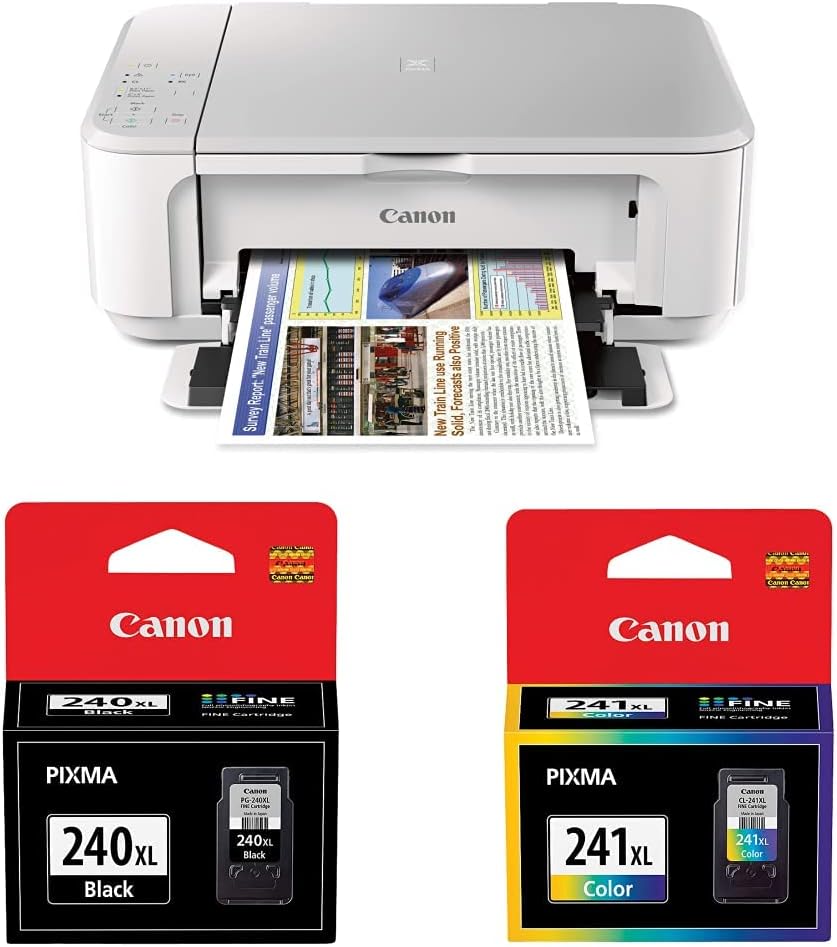 Canon Pixma MG3620 Wireless All-In-One Color Inkjet Printer with Mobile and Tablet Printing, Black