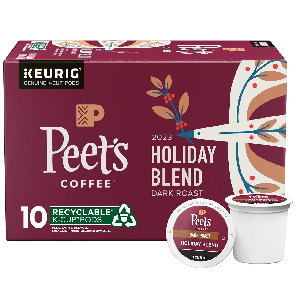 Peet's Coffee, Dark Roast K-Cup Pods for Keurig Brewers - Major Dickason's Blend 75 Count (1 Box of 75 K-Cup Pods)