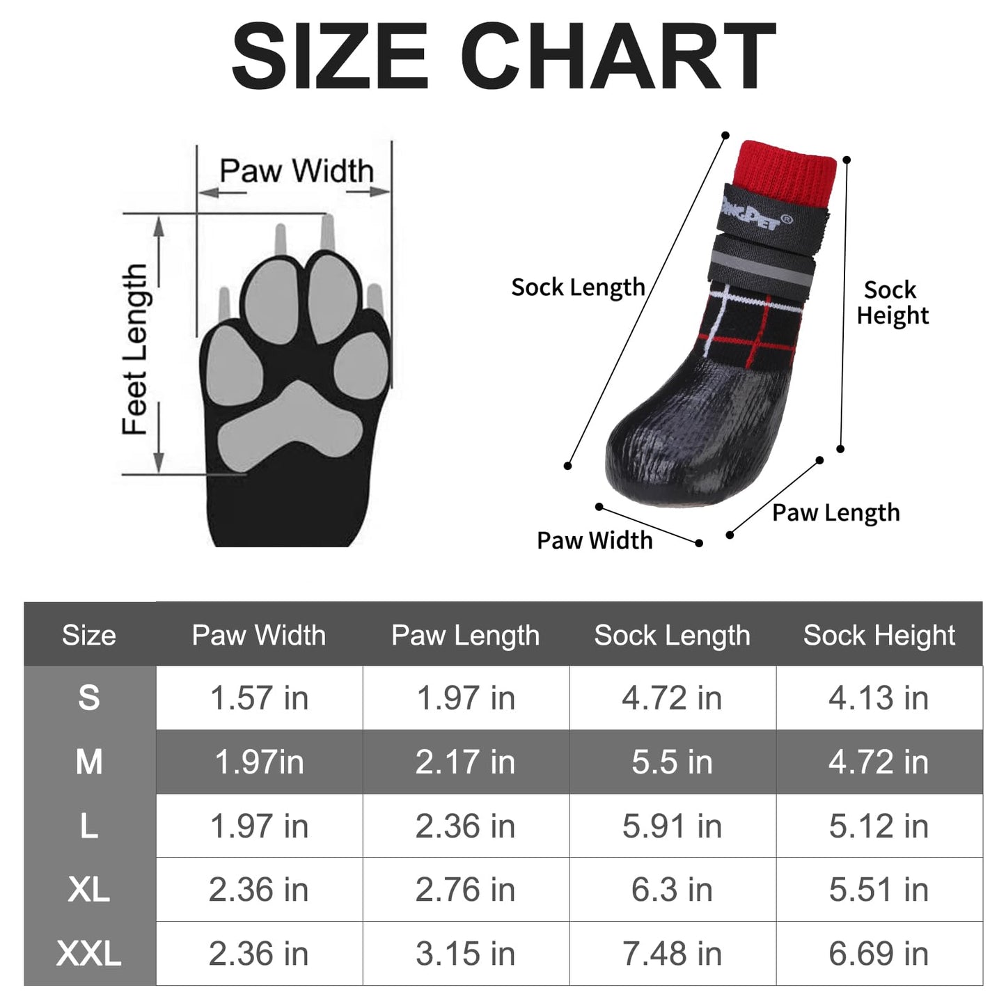 BINGPET Anti-Slip Dog Socks for Hardwood Floors, Injury Prevent Licking Dog Booties, Traction Control Paw Protector Dog Shoes for Hot Pavement with Reflective Straps for Small Medium Large Dogs