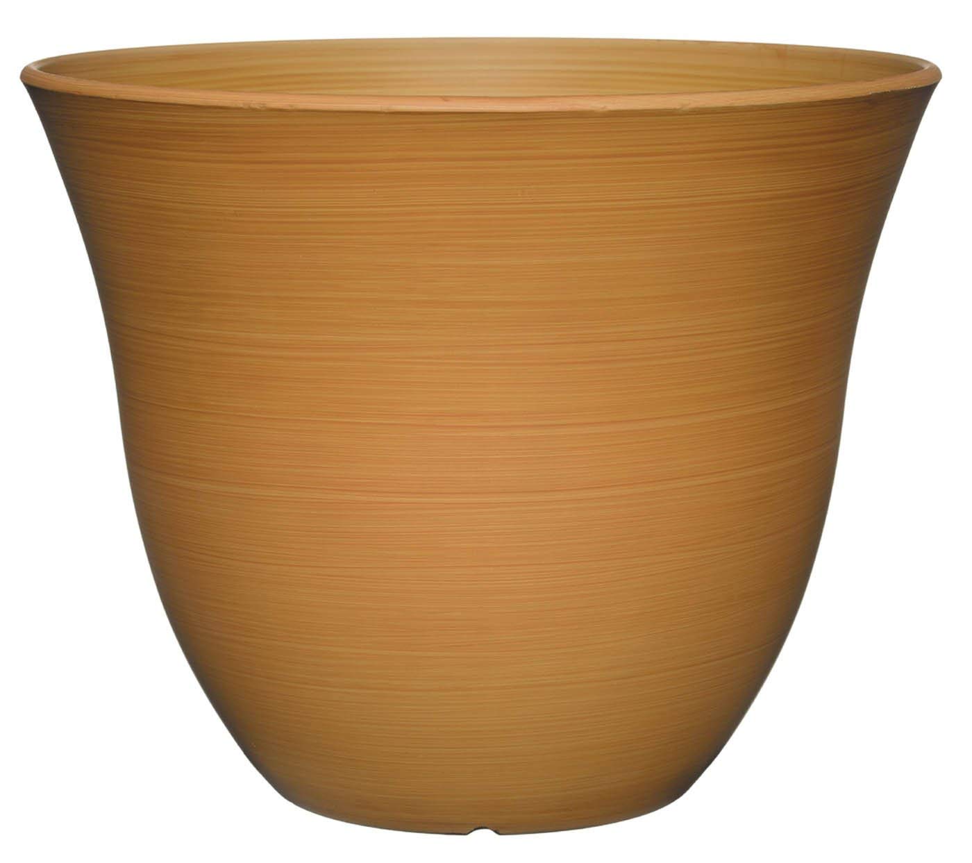 Classic Home and Garden Honeysuckle Resin Flower Pot Planter, Tequila Sunrise, 13"