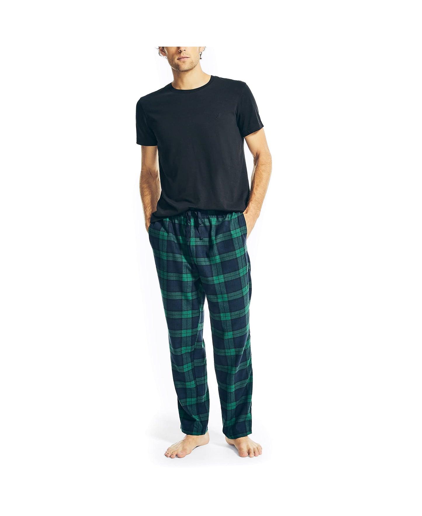 Nautica Men's Plaid Flannel Pajama Pant Set