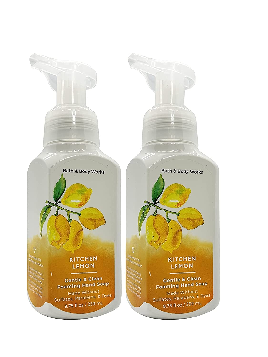 Bath & Body Works Aromatherapy Stress Relief Eucalyptus Spearmint Gentle Foaming Hand Soap 8.75 fl.oz Set of 3